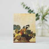Caravaggio - mand fruit - Klassiek kunstwerk Briefkaart (Staand voorkant)