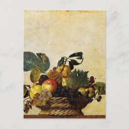 Caravaggio - mand fruit - Klassiek kunstwerk Briefkaart