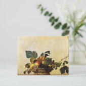 Caravaggio - mand fruit - Klassiek kunstwerk Briefkaart (Staand voorkant)