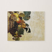 Caravaggio - mand fruit - Klassiek kunstwerk Legpuzzel (Horizontaal)