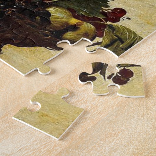 Caravaggio - mand fruit - Klassiek kunstwerk Legpuzzel (Zijkant)