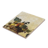 Caravaggio - mand fruit - Klassiek kunstwerk Tegeltje (Zijkant)