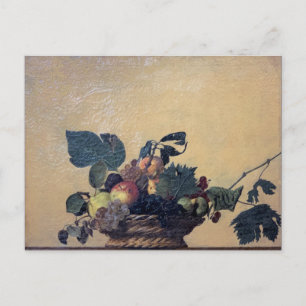 Caravaggio - mandje fruit - olie op doek briefkaart
