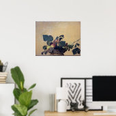 Caravaggio - mandje fruit - olie op doek poster (Thuiskantoor)