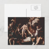 Caravaggio- Martyrdom Saint Matthew Briefkaart (Voorkant / Achterkant)