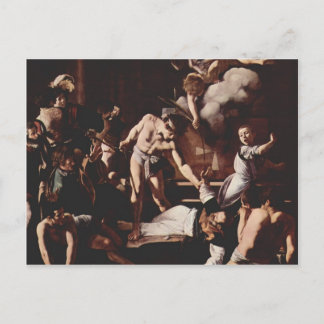 Caravaggio- Martyrdom Saint Matthew Briefkaart