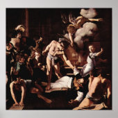 Caravaggio-Martyrdom St. Matthew Poster (Voorkant)