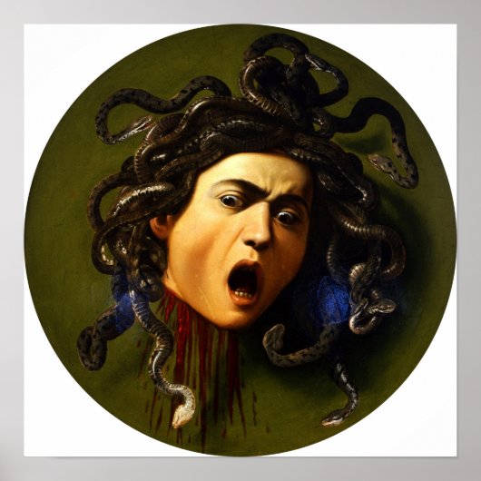 Caravaggio - Medusa 1597 Poster (Voorkant)