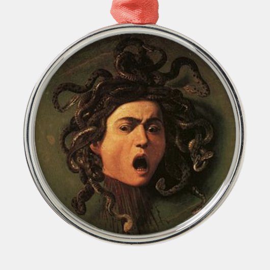 Caravaggio - Medusa - Classic Italy Artwork Metalen Ornament (Voorkant)