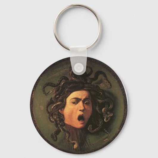 Caravaggio - Medusa - Classic Italy Artwork Sleutelhanger (Voorkant)