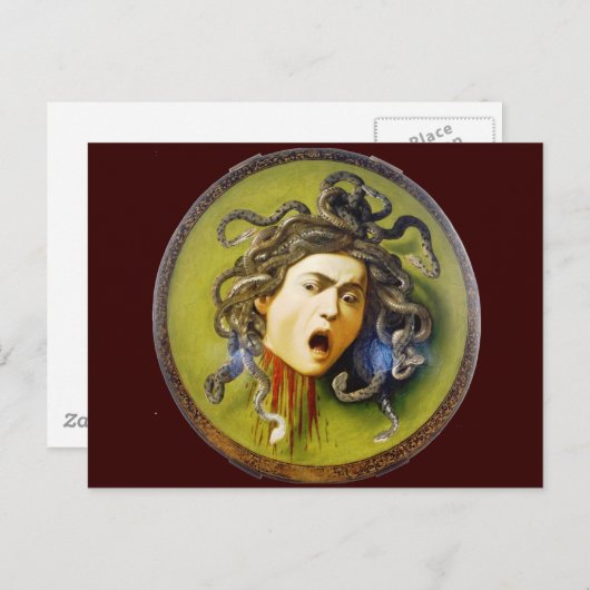 Caravaggio Medusa Fine Art Briefkaart (Voorkant / Achterkant)