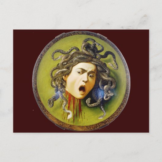 Caravaggio Medusa Fine Art Briefkaart (Voorkant)
