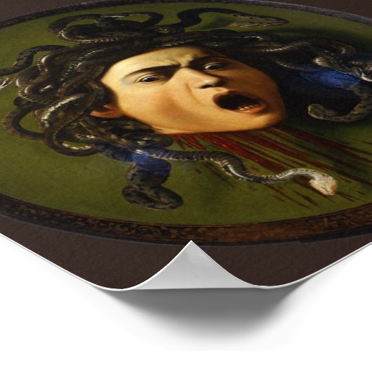 Caravaggio Medusa Fine Art Poster (Hoek)