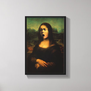 Caravaggio Medusa Mona Lisa Canvas Afdruk