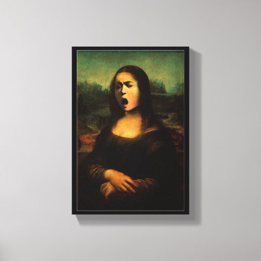 Caravaggio Medusa Mona Lisa  Canvas Afdruk (Voorkant)