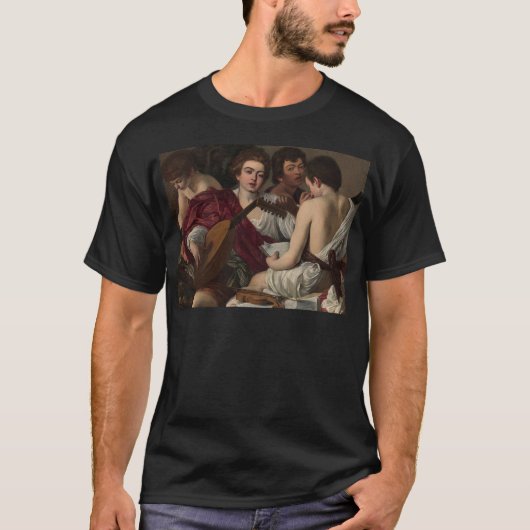 Caravaggio - Musici - Klassieke kunst T-shirt (Voorkant)