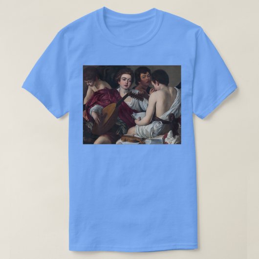 Caravaggio Musician T-shirt (Design voorkant)