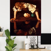CARAVAGGIO - Narcissus 1598 Poster (Thuiskantoor)
