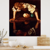 CARAVAGGIO - Narcissus 1598 Poster (Keuken)