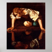 CARAVAGGIO - Narcissus 1598 Poster (Voorkant)