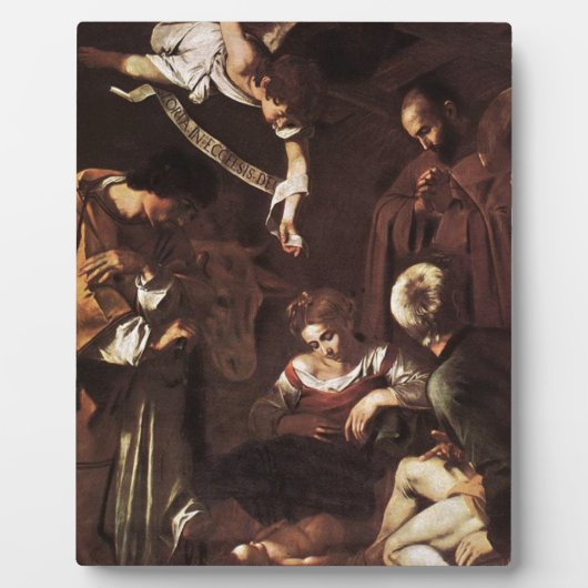 Caravaggio - Nativiteit met St Francis & St Lawren Fotoplaat (Voorkant)