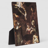 Caravaggio - Nativiteit met St Francis & St Lawren Fotoplaat (Zijkant)
