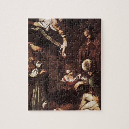 Caravaggio - Nativiteit met St Francis & St Lawren Legpuzzel (Verticaal)