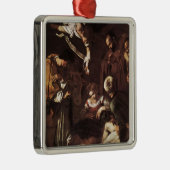 Caravaggio - Nativiteit met St Francis & St Lawren Metalen Ornament (Rechts)