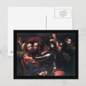Caravaggio neemt Christus over Briefkaart (Voorkant / Achterkant)
