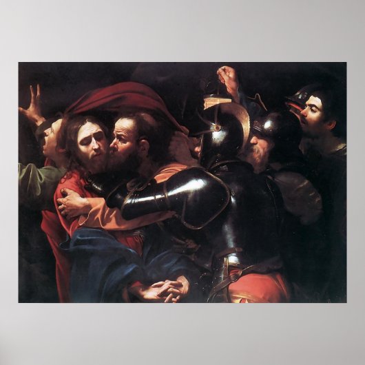 Caravaggio neemt Christus over Poster (Voorkant)