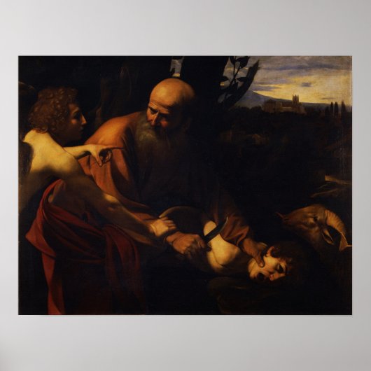 Caravaggio - offers Isaac Poster (Voorkant)