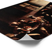 Caravaggio-Oproep van St. Matthew Poster (Hoek)