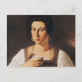 Caravaggio - Portret van een Courtesan Painting Briefkaart (Voorkant)