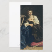 Caravaggio - Saint Catherine of Alexandria Feestdagenkaart (Voorkant / Achterkant)