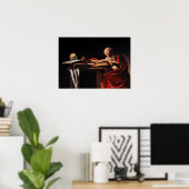 Caravaggio - Saint Jerome Writing 1605 Poster (Thuiskantoor)