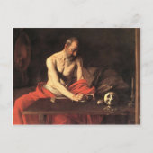 Caravaggio- Saint Jerome Writing Briefkaart (Voorkant)