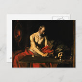Caravaggio - Saint Jerome Writing Briefkaart (Voorkant / Achterkant)