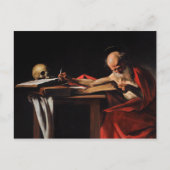 Caravaggio - Saint Jerome Writing Briefkaart (Voorkant)