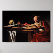 Caravaggio - Saint Jerome Writing Poster (Voorkant)