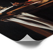 Caravaggio - Saint Jerome Writing Poster (Hoek)