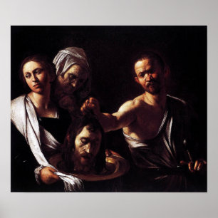Caravaggio - Salome met het hoofd van Johannes de  Poster