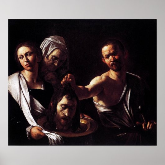 Caravaggio - Salome met hoofd van John De baptist Poster (Voorkant)