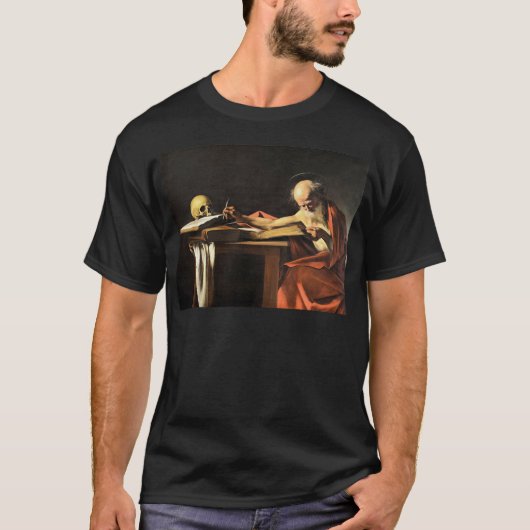 Caravaggio - San Gerolamo - Renaissance Painting T-shirt (Voorkant)