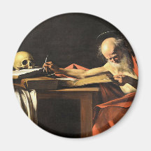 Caravaggio - San Gerolamo - Renaissanceschilderij