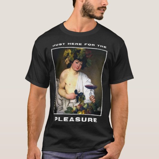 Caravaggio Schilderij Bacchus voor een Hedonist T-shirt (Voorkant)