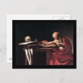 Caravaggio St Jerome Briefkaart (Voorkant / Achterkant)