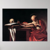 Caravaggio St Jerome Poster (Voorkant)