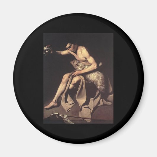 Caravaggio St John De Doper Magneet (Voorkant)