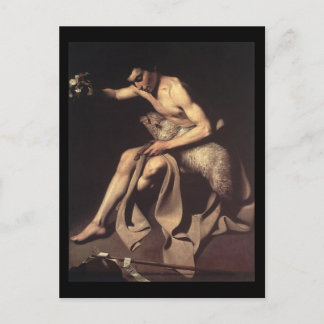 Caravaggio St John The Baptist Briefkaart