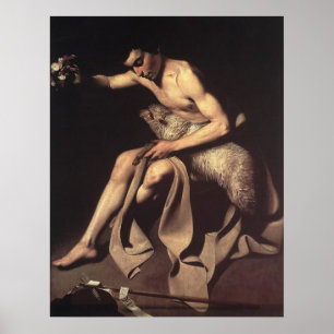 Caravaggio St John The Baptist Poster